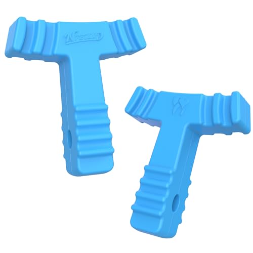 2 Pcs Chewies for Invisalign Aligners Orthodontic Aligner Chewies Chompers Aligner Trays Seaters Durable Medical Grade Silicone Compatible with Invisible Braces (Blue)
