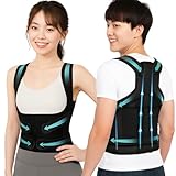 姿勢ベルト 猫背サポーター 猫背ベルト 姿勢サポーター 背中用 通気性 【理学療法士オススメ】 猫背 改善 S字サポート 家事 軽量 調節可能 男女兼用 美姿勢 (XL)