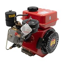 196cc 4 Stroke Diesel Engine, Go Kart Motor Engine Single Cylinder Air Cooled Diesel Engine for Small Agricultural Machinery,Small Walking Tractor