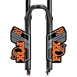 BINGYUAN Fahrradgabel Aufkleber F-o-x 32 Vordere Gabel Aufkleber Fahrrad Mountainbike Vordere Gabel Aufkleber F-O-X Vordere Gabel Aufkleber (Color : Orange Gray)