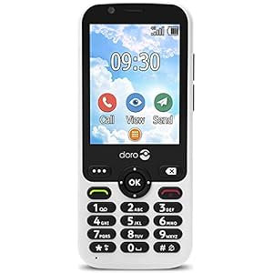 Doro, 7010, Feature Phone débloqué, 4G, (2, 8″) Android, Blanc