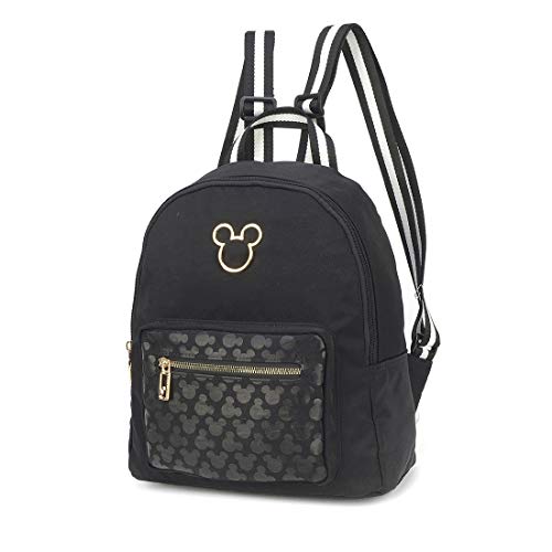 MOCHILA FEMININA MICKEY MOUSE NYLON BMK78482 PRETA