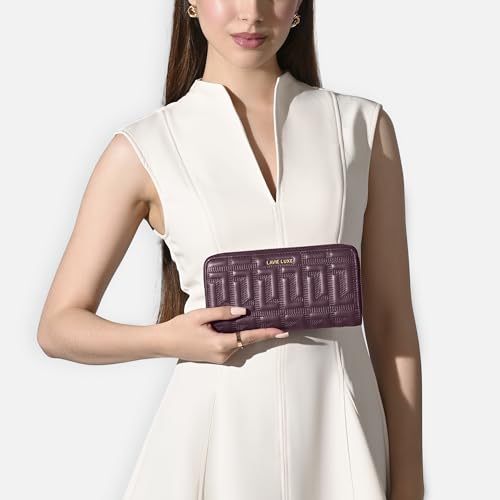 Image of Lavie Luxe Women's Quina25 Large Zip Around Wallet | Gift for Women
