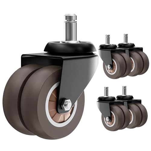 CLOATFET 2 Inch Chair Wheels 5 Pack - Heavy Duty