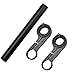 Lista Bicycle Light Bracket Bicycle Light Holder Handlebar Extender 25.4/31.8MM Cycling Bike Frame Double Extension Mount Holder (Black, 9)