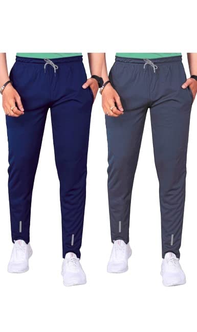 msrealson Track Pants for Mens/Joggers for Mens/Mens Lower Lycra Blend with 2 Side Zipper Pockets for Gym, Exercise, Morning Walk, Sports (Pack of 2 Piece Only)-picture-25