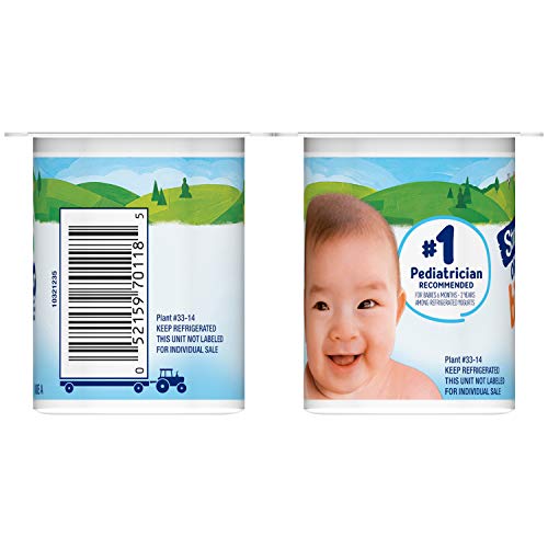 Stonyfield Organic YoBaby Whole Milk Baby Yogurt Cups with Probiotics