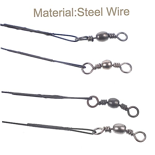 Totority 100pcs cable resistente para pesca miniatura 6