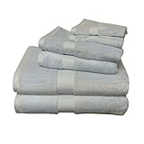 Royal Tradition Bamboo-Blend Towel Set, 6-Pieces, Baby-Blue