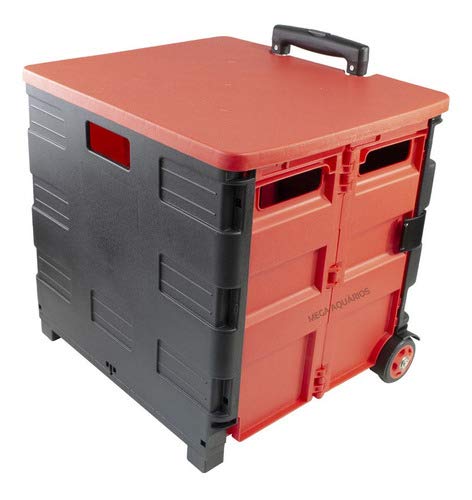 Carrinho De Mão Dobrável Para Compras Mercado Feira C/Rodas