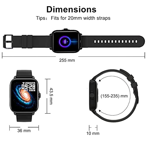 A-TGTGA Smart Watch for Women (Dial/Receive Calls,150+ Faces) smartwatch for Android Phones and iPhone, Fitness Tracker with Sleep HR Monitoring,SMS Reminder,IP67 Waterproof - Thumbnail 7