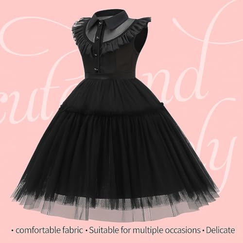 iTVTi Princess Black Dress for Girls Halloween Carnival Christmas Cosplay Costume, 7-8 Years(Tag 150) by iTVTi - Used condition - Image 4