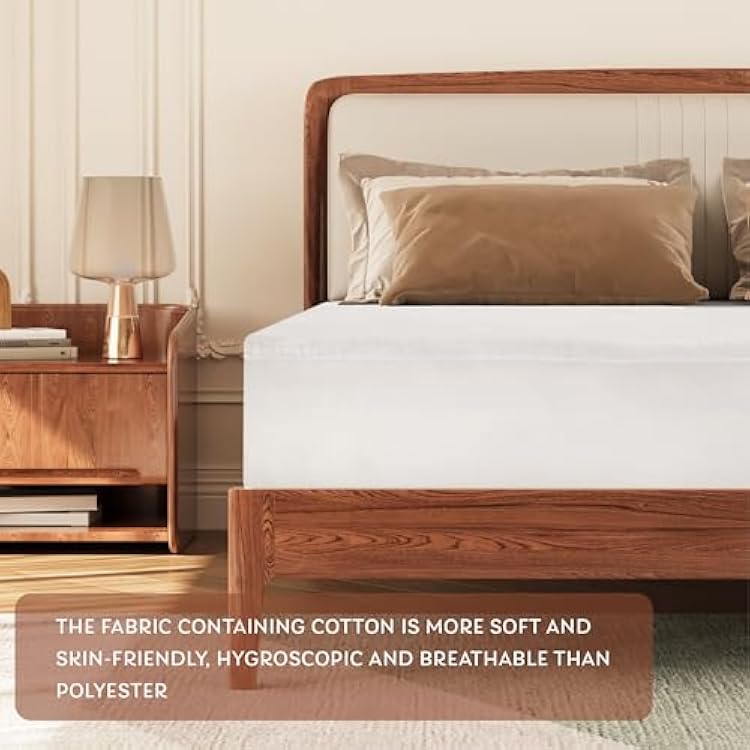 MLILY Mattress Protector Full Size, Smooth Soft Waterproof Mattress Cover, Breathable & Machine Washable, Fitted with Various Mattress Sizes