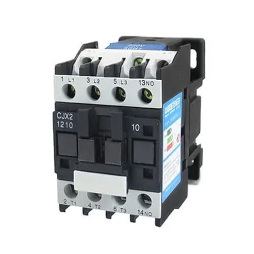 Contactor 220V bobina CJX2-1210 evita arcos eléctricos en redes trifásicas