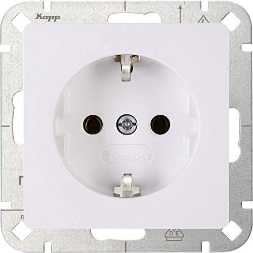 Kopp 1fach Einsatz Schutzkontakt-Steckdose HK05 Arktis-Weiß 923502002 1 St.