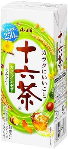 （04:30時点） アサヒ飲料 十六茶 (LL) 紙パック スリム 250ml×24本 [ お茶 ] [ ノンカフェイン ]