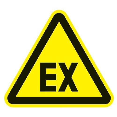 Lámina De Ku.folie Expl.ca. Atmósfera. 200 X 200 Mm, Triangular, Amarillo/Negro, Autoadhesivo.