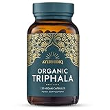 Ayurvediq Wellness Organic Triphala Capsules 120, 500mg – Natural Pure Triphala Powder Organic Capsules for Immunity, Digestion, Wellbeing – Soil Association Certified - Vegan Ayurveda Supplements