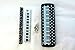 Produktbild Music Themed White Spots Piano Keys Black PVC Plastic Pencil Case with Pencils, Ruler and Eraser Stationery Set