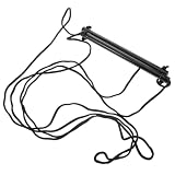 DOITOOL Skigurt Skischultertrainingsgurt aus PVC und Nylonseil Schwarz 30cm für Skis und Snowboards für Erwachsene Beim Skitraining und Skiunterricht