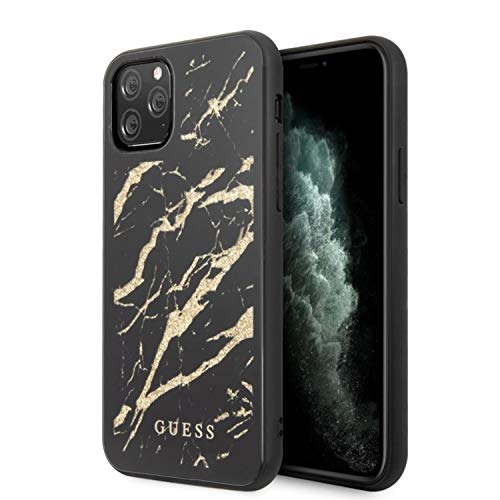 Amazing 🔥 Marble Glitter Glass Series Case for iPhone 11 Pro Max, Black
