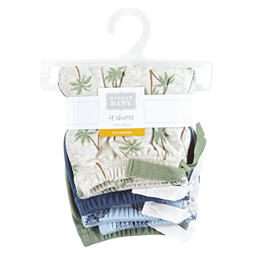 Hudson Baby Unisex Baby And Toddler Shorts Bottoms 4-Pack, Palm Tree, 18-24 Months #TOP1