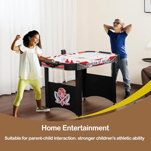 Air Hockey Table Set with 2 Pucks, 2 Pushers,Mini Table Air Hockey Game for Kids & Adults, Compact & Portable, Easy Storage, Gift for Boys and Girls - Image 8