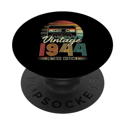 1944 Vintage Cumpleaños Retro Edición Limitada Hombres Mujer PopSockets PopGrip Intercambiable