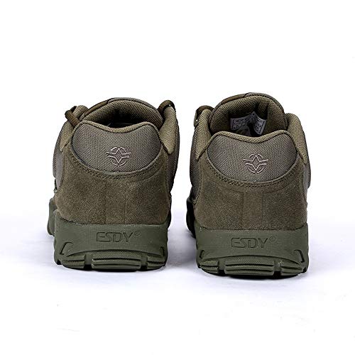Mannen Lederen Outdoor Wandelschoenen Anti-Slip Laagbouw Trekking Wandelschoenen Militaire Combat Tactische Schoenen - Image 4