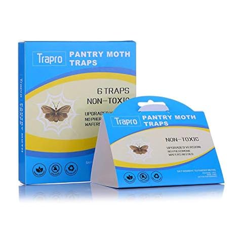Faicuk Pantry Moth Traps Food Moth Trap Kitchen Moth Trap with Pre-Baited Safe Pheromone Attractant, Odor-Free, Insecticide-Free and Non-Toxic Cover