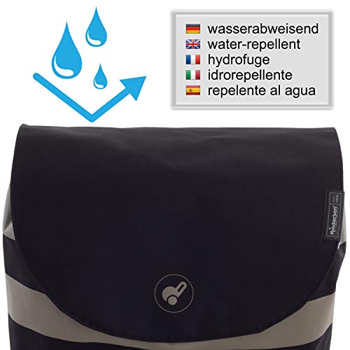 Andersen Shopper Scala Stahl mit Rad Ø 15cm und 36 Liter Tasche Ida schwarz – Bild 4