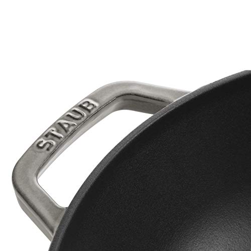 Wok de hierro fundido STAUB 30 cm gris miniatura 3