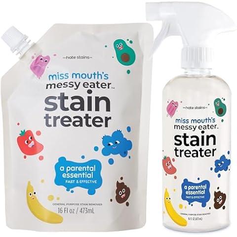 Miss Mouth's Messy Eater Stain Treater - 16oz Spray and 16oz Refill Pouch Cover