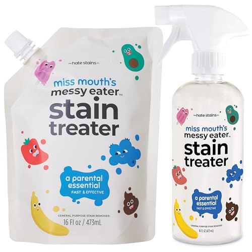 Image of Miss Mouth's Messy Eater Stain Treater - 16oz Spray and 16oz Refill Pouch