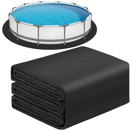 TwentyNext 15FT Round Pool Liner Pad,Pool Pads for Above Ground Pool,Heavy Duty Pool Ground Pads,Durable Geotextile,Swimming Pool Pading Under Pool Mat,Ground Pool Padding Prevent Punctures (15FT)