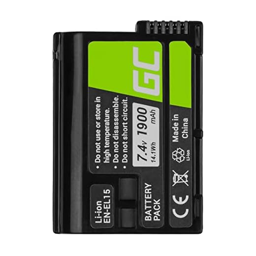 Green Cell® EN-EL15 EN-EL15A kamerabatteri för Nikon 1 V1 D500 D600 D610 D750 D800 D810 D850 D7000 D7100 D7200 D7500 MB-D11 MB-D12 MB-DB-D12 MB-DB-D12 MB-14, full Avkodad (1 900 mAh 7,4 V)