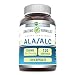 Amazing Nutrition Ala/alc (Acetyl L-carnitine 525 Mg / Alpha Lipoic Acid 225 Mg) 750 Mg 120 Capsules - Support Your Vital Metabolic Functions - Supports the Immune System and Healthy Liver Function
