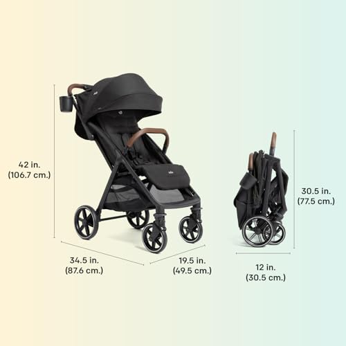 Joie Nutmeg Compact Stroller – Lightweight and Compact Stroller with One-Hand Fold (Evergreen) - Image 3