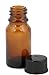 Vivaplex, 24, Amber, 10 ml (1/3 oz) Glass Bottles, with Lids