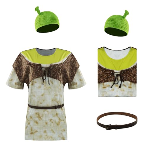 Bvxmsel Ogre Costume Shirt Vest Animated Comedy