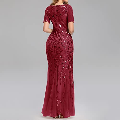 Robe portefeuille avec manches col en V pour vos soirées d'été et sorties chic