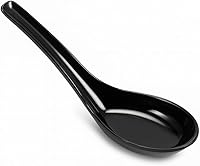 Vista 4 de JapanBargain 3421x12 - Juego de 12 cucharas de sopa de fideos asiáticos, japonesas, chinas, Wonton Soba, arroz Pho Ramen, color blanco