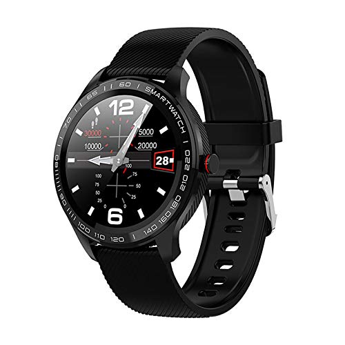 Herren Smart Watch IP68 Wasserdichtes EKG-Herzfrequenz-Blutdruckmessgerät Voll-Touchscreen-Uhr
