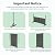 SUNYRISY 2Pack Metal Outdoor Privacy Fence Screen for Balcony Patio Deck Garden Decorative Room Dividers, Freestanding Steel Privacy Wall Fence Panel for AC Unit and Trash Can, 71''H×46''W Black