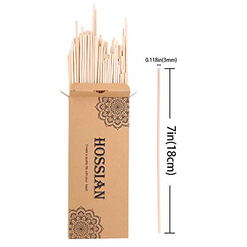 HOSSIAN 100PCS Reed Diffuser SticksNatural Rattan Wood SticksReplacement For