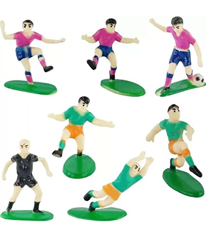 Image of Homebakers Mart Football /Soccer Cake Topper Set of 7, Multi-Color