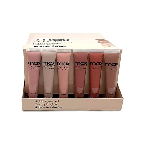 Cherimoya MAX Makeup Lip Polish Nude Gloss (6-pc)