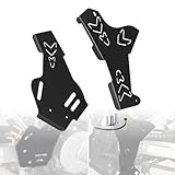 DR650 Side Frame Guard Compatible with 1996-2024 DR 650 DR650SE 2015-2024 DR650S Frames Protection Cover Dirt Bike Motorcycle Aluminum Accessories (Black)