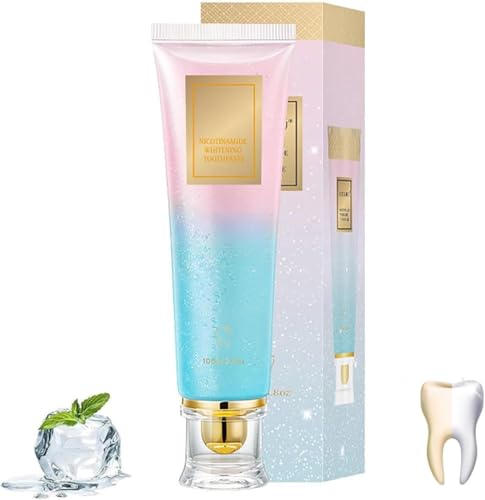 1PC Niacinamide Whitening Toothpaste - Triple Action Formula for Whiter Teeth & Fresh Breath | Enamel Safe Whitening & Stain Removal