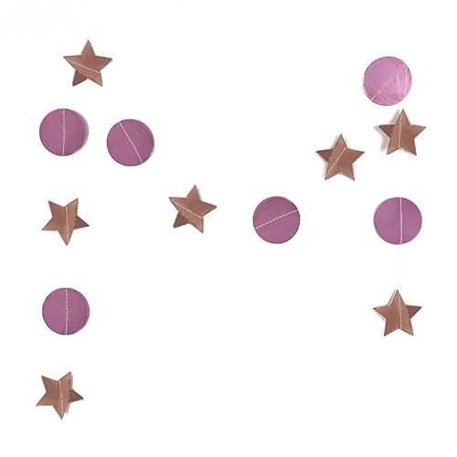 Felt Garland 10 PCS 2/4m Paper Stars Streamer Glitter Bunting